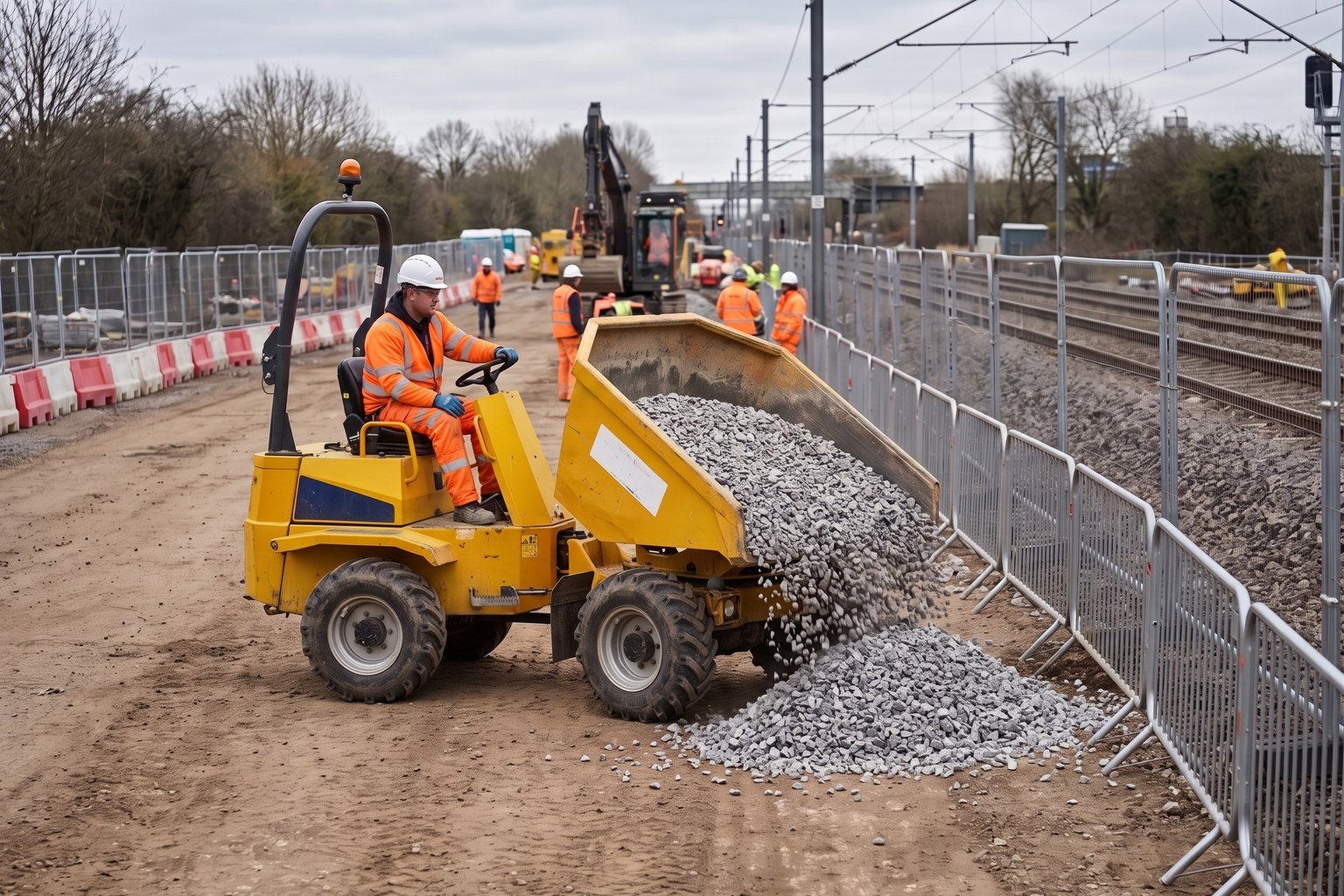Dumper Operator Supply: UK rail workforce and environment detail